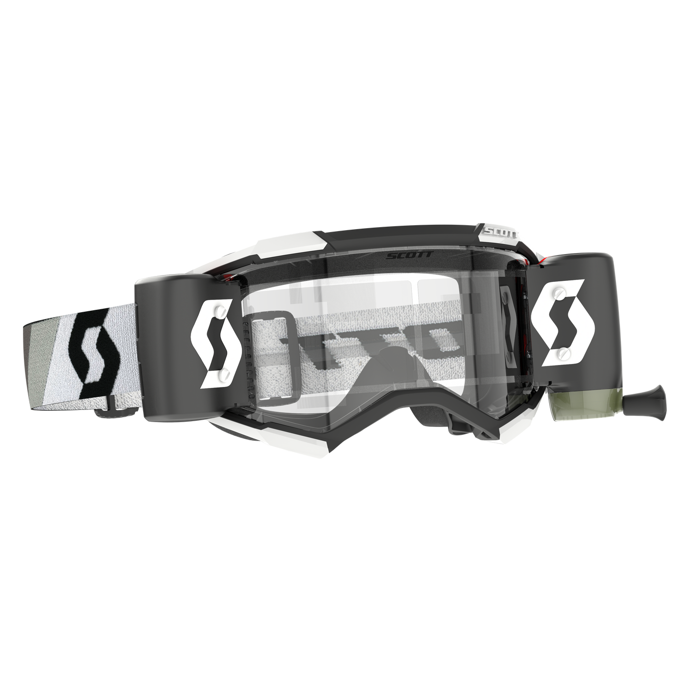 SCOTT Fury Goggles WFS, Premium Black / White - Clear