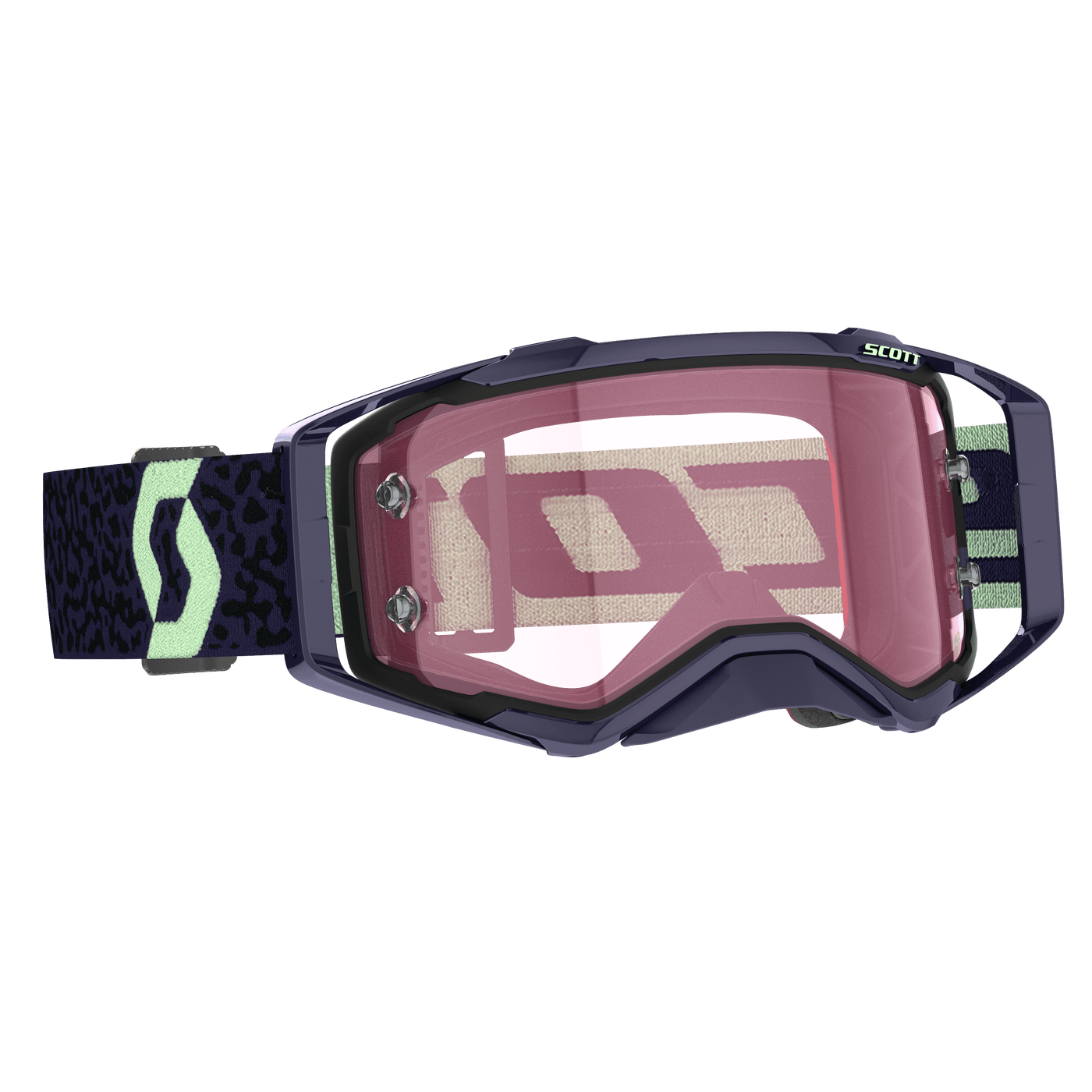 Scott Prospect Amplifier Goggle, Dark Purple / Mint Green - Rose Works Lens