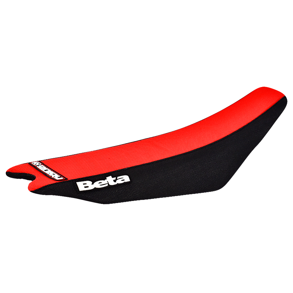 Enjoy Manufacturing Beta Seat Cover RR 2013 - 2019 X Trainer 13 - 2023 Ribbed Logo, Black / Red / Red