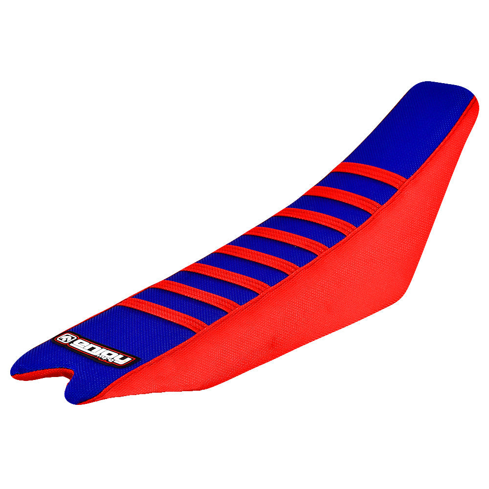 Enjoy Manufacturing Beta Seat Cover RR 2013 - 2019 X Trainer 13 - 2023 Ribbed, Red / Blue / Red