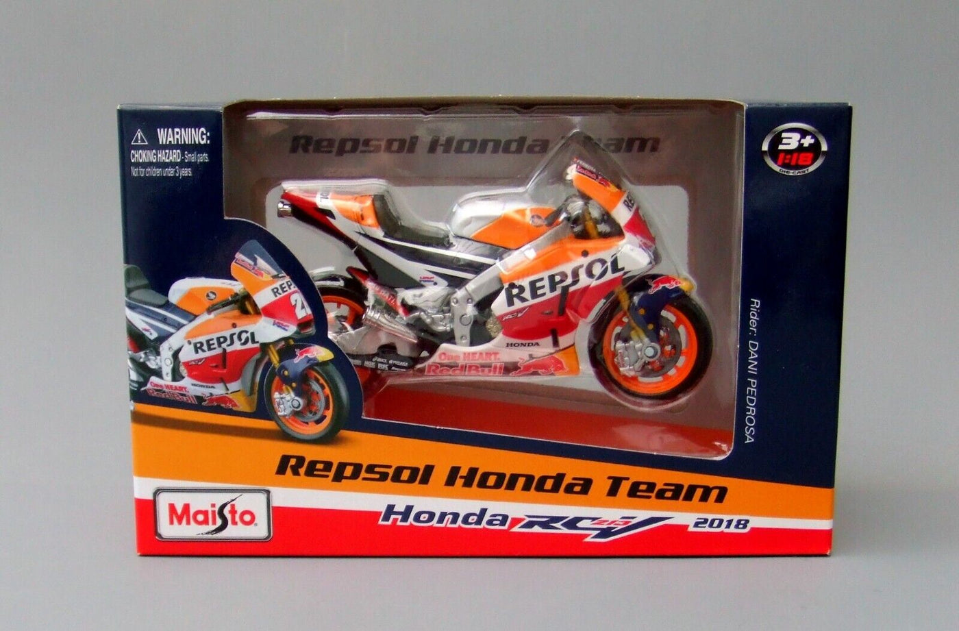 Maisto Toys 1:18 Repsol Honda Mark Marquez 2018 Toy Model