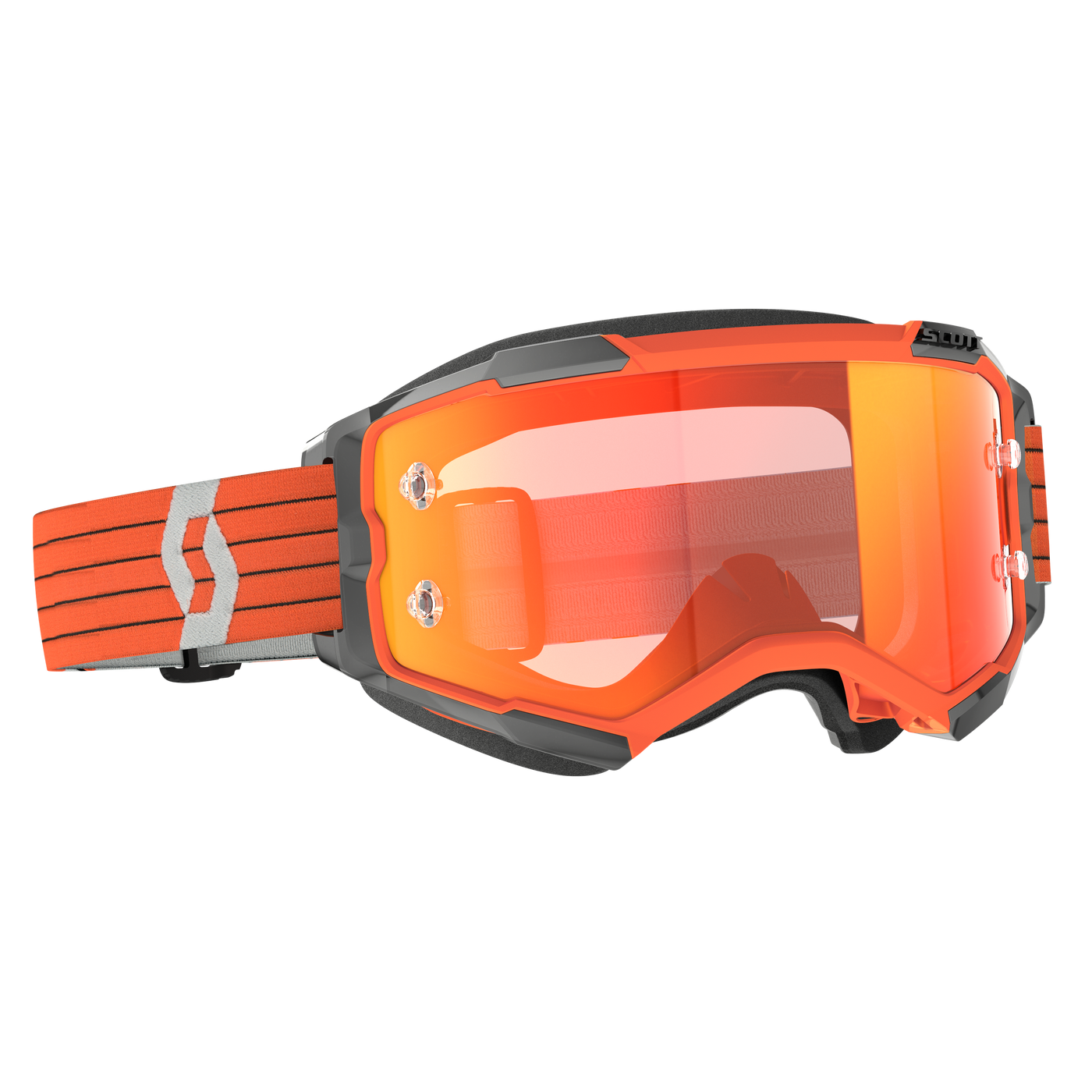 Scott Fury Goggle, Orange / Grey - Orange Chrome Works Lens