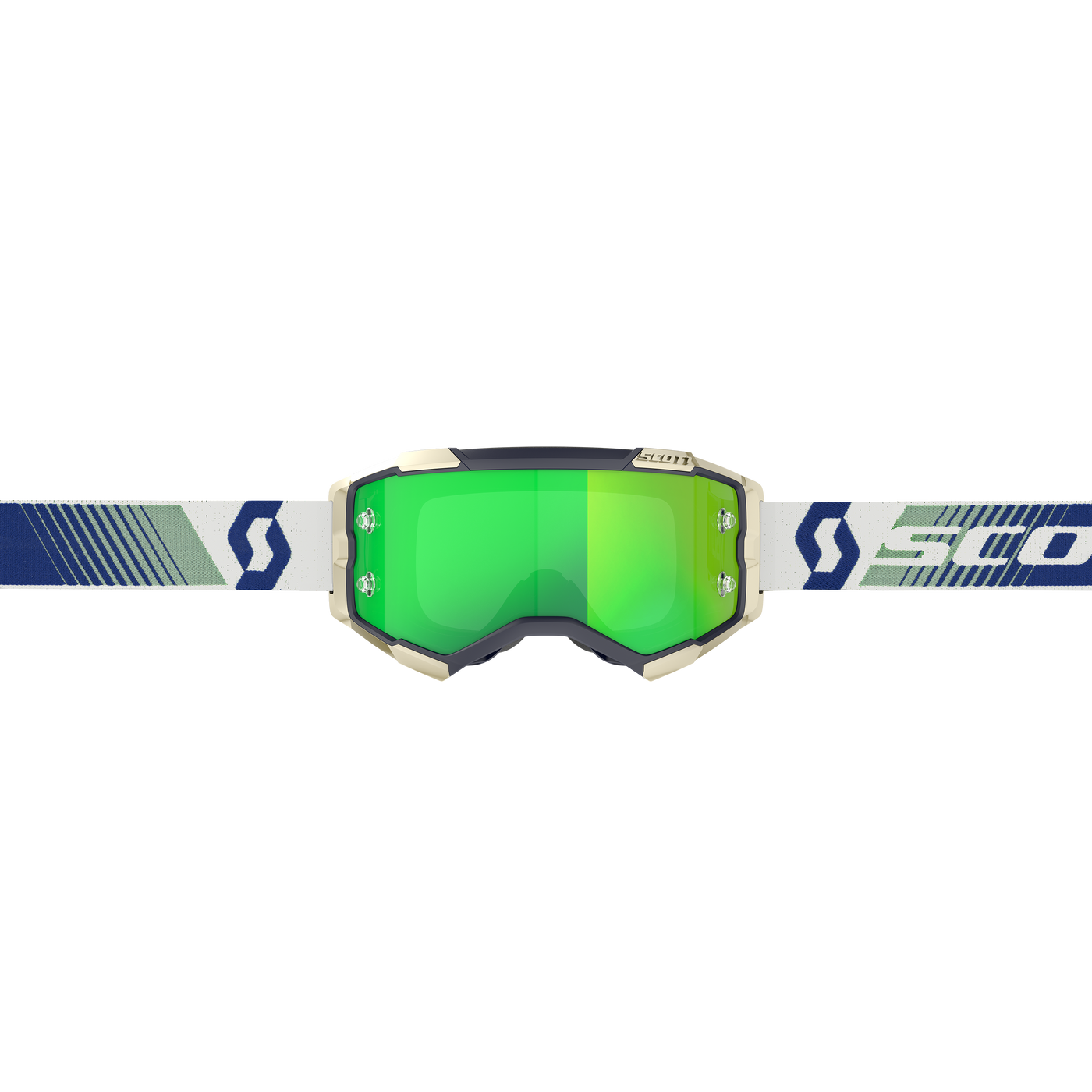 Scott Fury Goggles, Blue / Green - Green Chrome Works Lens