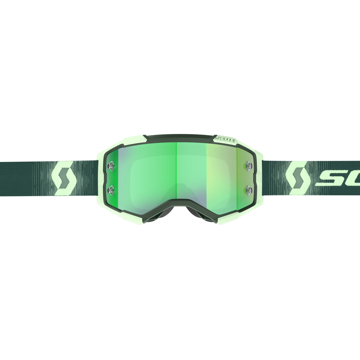 Scott Fury Goggles, Dark Green / Mint Green - Green Chrome Works Lens