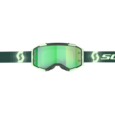 Scott Fury Goggles, Dark Green / Mint Green - Green Chrome Works Lens