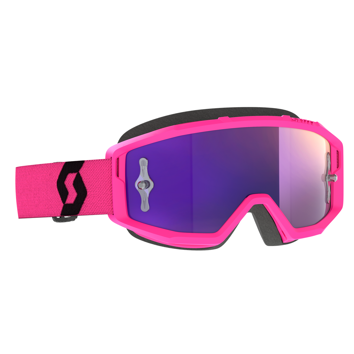 Scott Primal Goggles, Pink / Black - Purple Chrome Works Lens