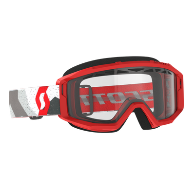 Scott Primal Enduro Goggle, Camo White / Red - Clear  Works Lens