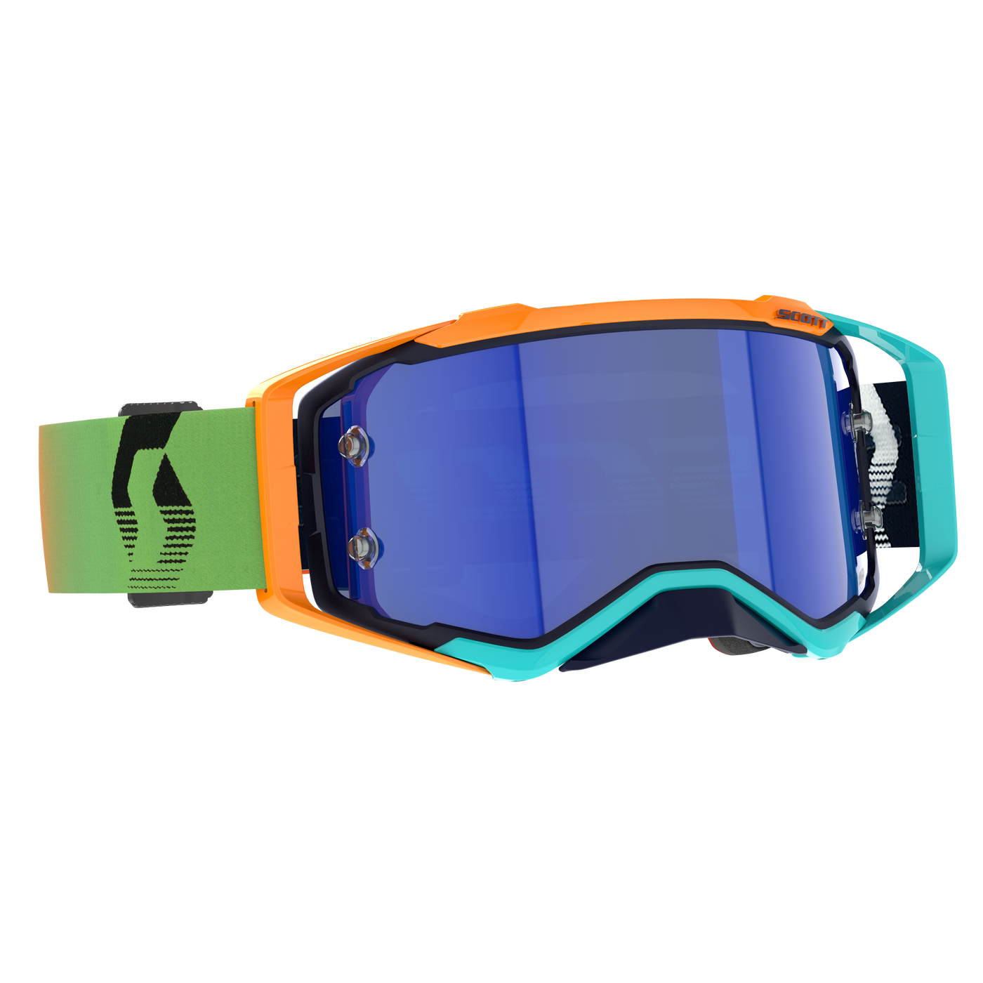 Scott Prospect Amplifier Goggle, Blue / Orange - Blue Chrome works Lens