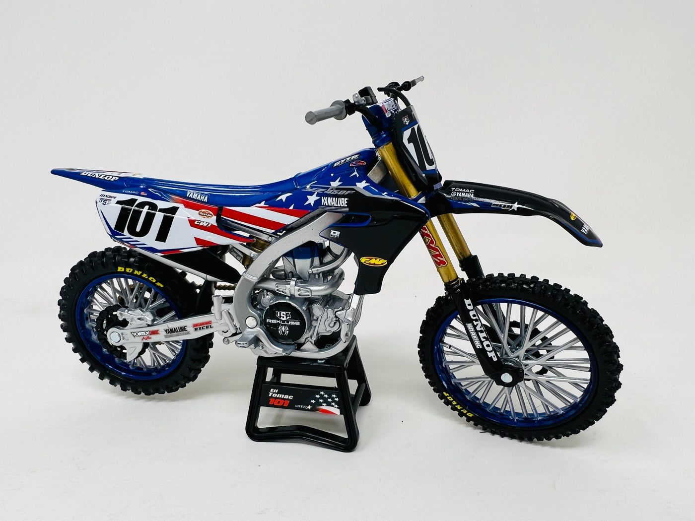New Ray Toys 1:12 Eli Tomac Motocross of Nations Yamaha YZF 450 Toy Model