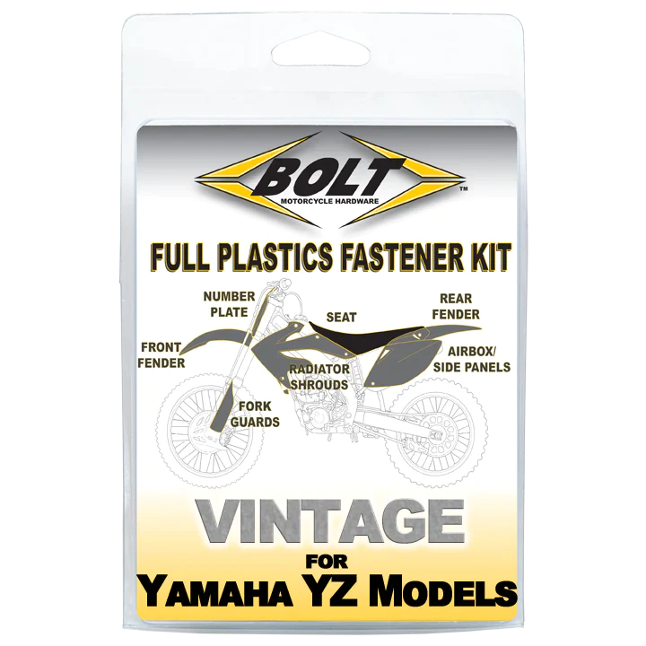 Bolt Motorcycle Hardware Yamaha Plastics Fastener Bolt Kit YZ 125 250 1993 - 1995