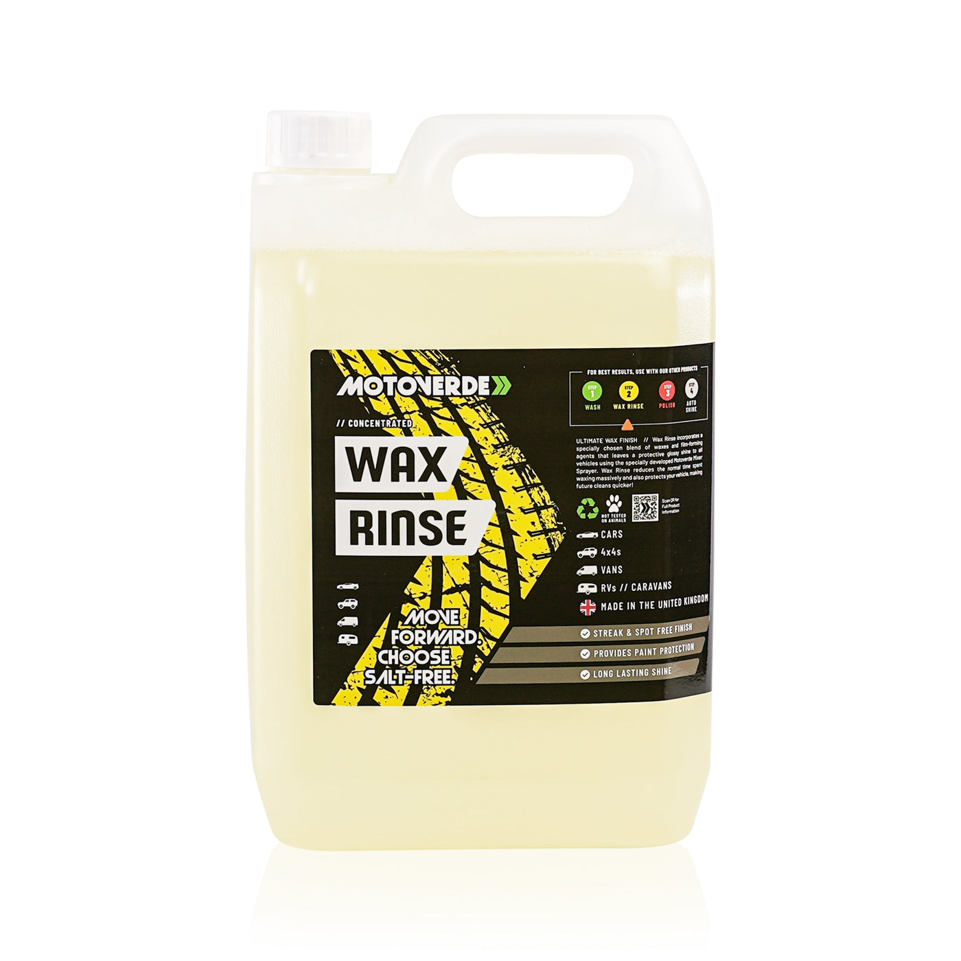 Motoverde Wax Rinse - Concentrated, 5 Litre