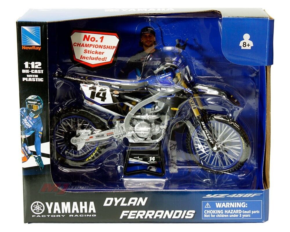 New Ray Toys 1:12 Dylan Ferrandis Star Racing Yamaha YZF 450 Toy Model