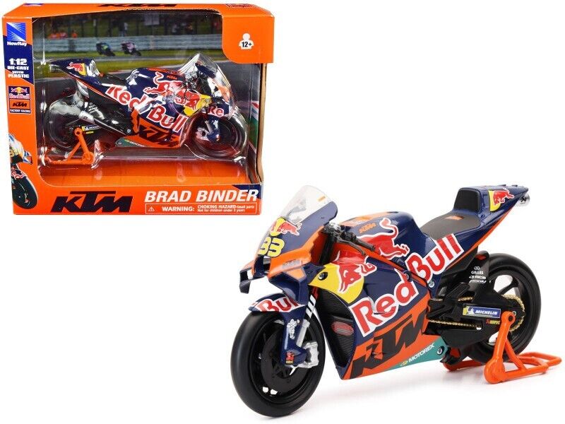 New Ray Toys 1:12 Brad Binder Moto GP Red Bull KTM Toy Model