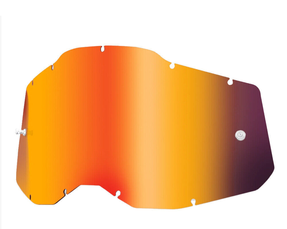 Goggle Shop 100% GEN 2 Mirror Tear off Lens, Inferno