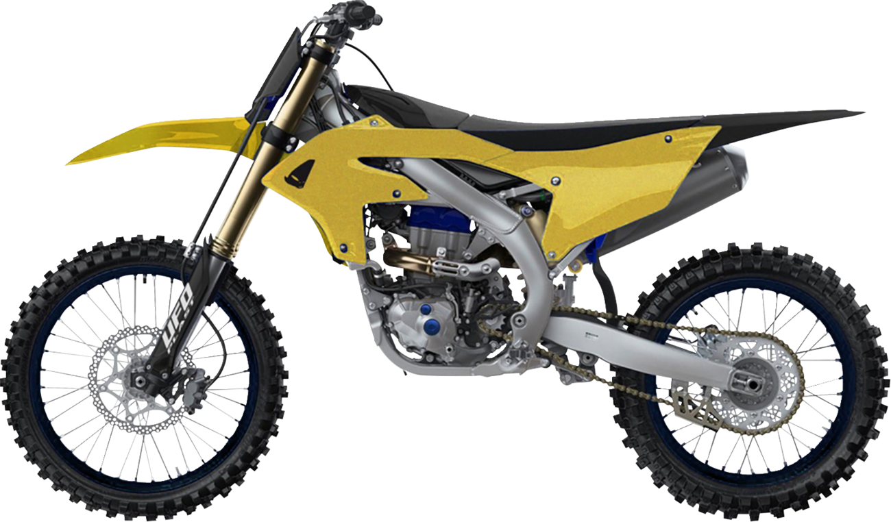 UFO Plastic Kit Yamaha YZF 250 2024 - 2025 YZF 450 2023 - 25, Gold / Black