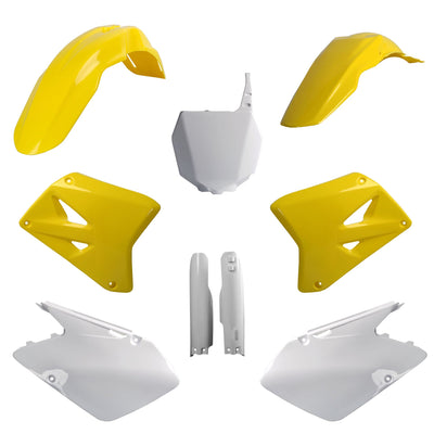 Polisport Suzuki Plastic Kit with fork guards RM 125 RM 250 2001 - 2006, Yellow