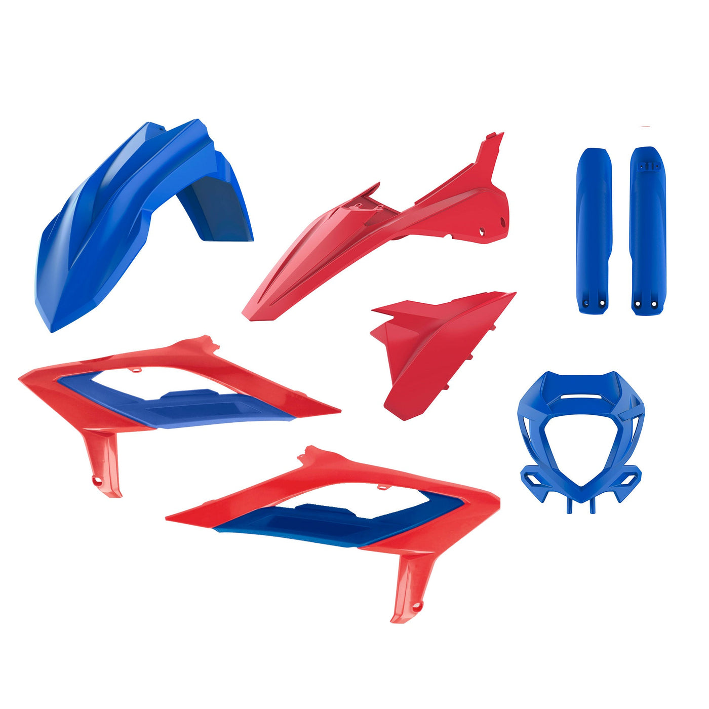 Polisport Beta Plastic Kit RR ENDURO 2023 - 2024, Red Blue