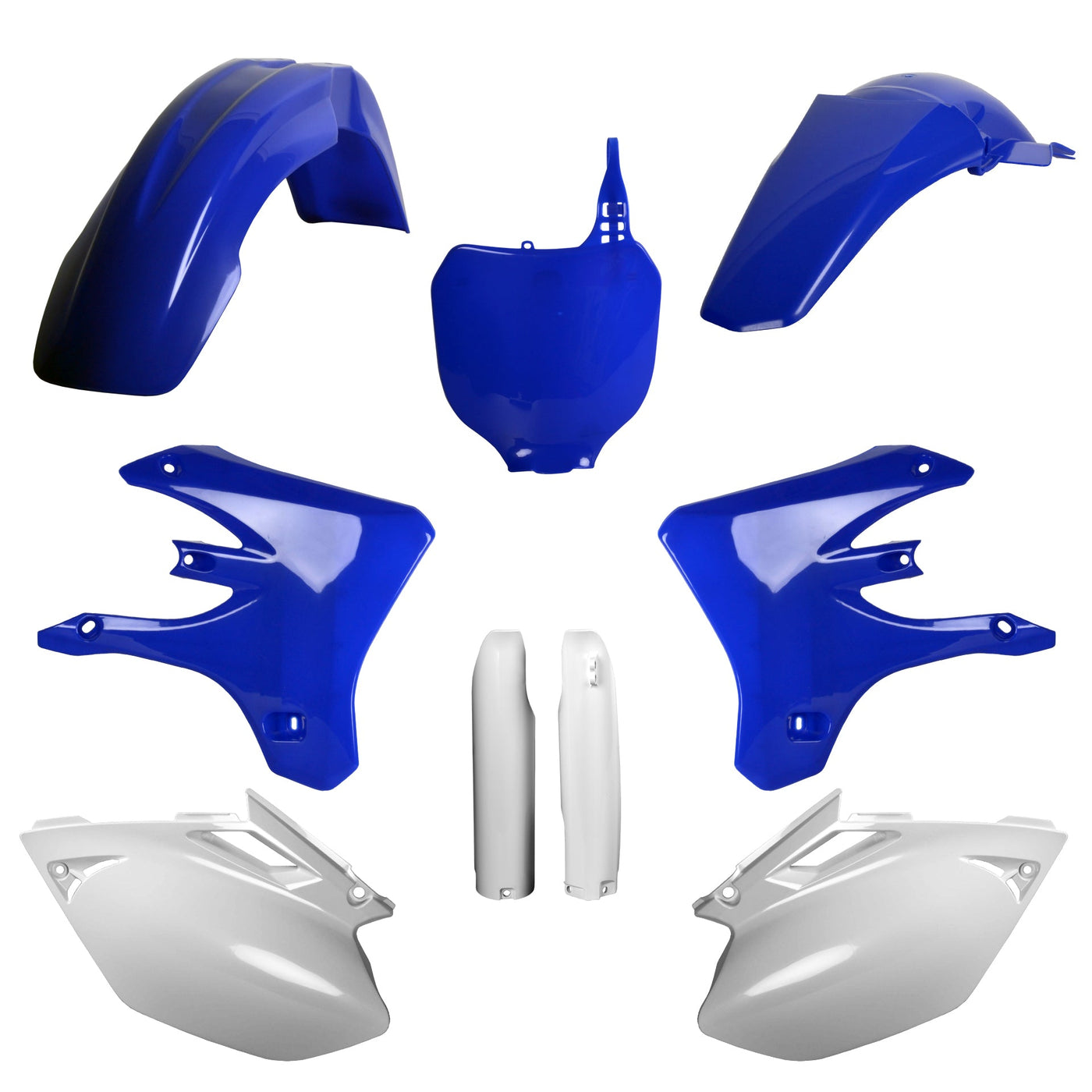 Polisport Yamaha Plastic Kit with Fork Guards YZF 250 YZF 450 2005 ONLY, OEM Blue