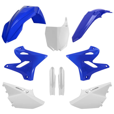 Polisport Yamaha Plastic Kit with Fork Guards YZ 125 YZ 250 2015 - 2020, OEM Blue White