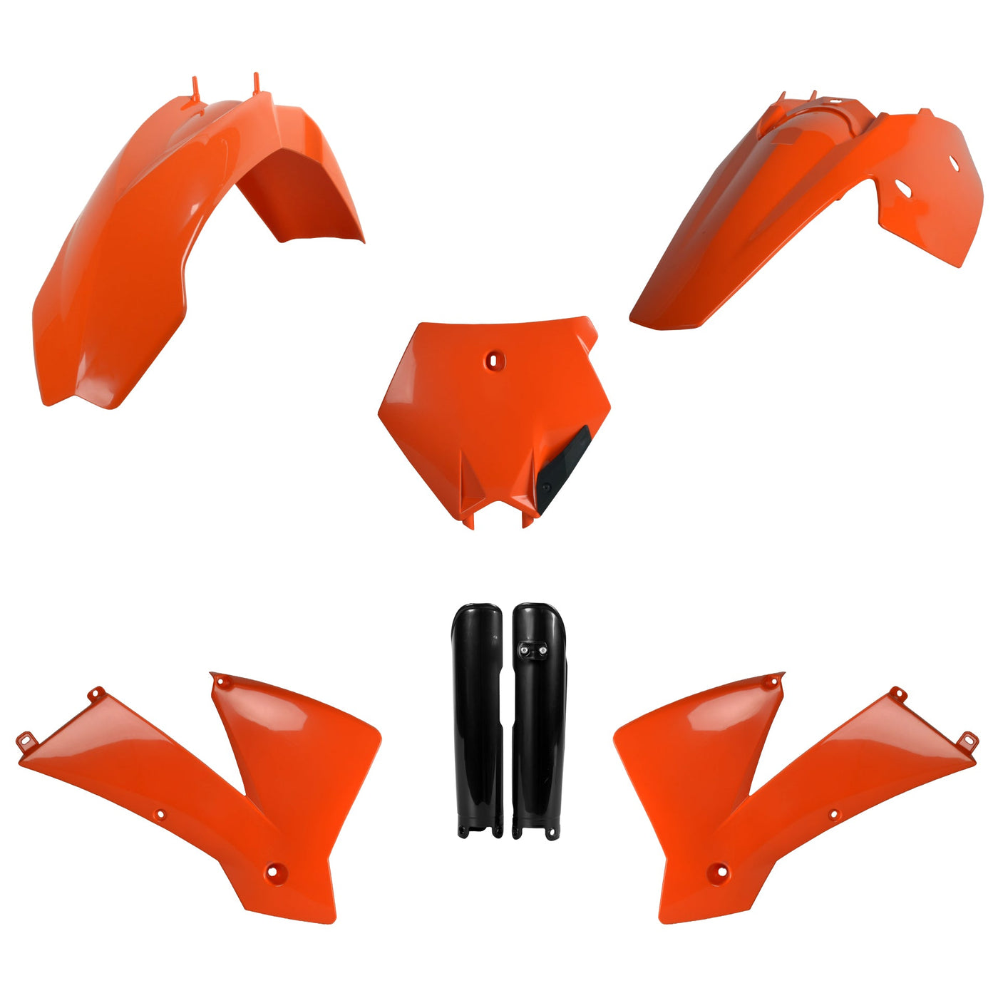 Polisport KTM Plastic Kit with Fork Guards SX 2003 - 2004 SX 125 525 EXC 04 ONLY, Orange