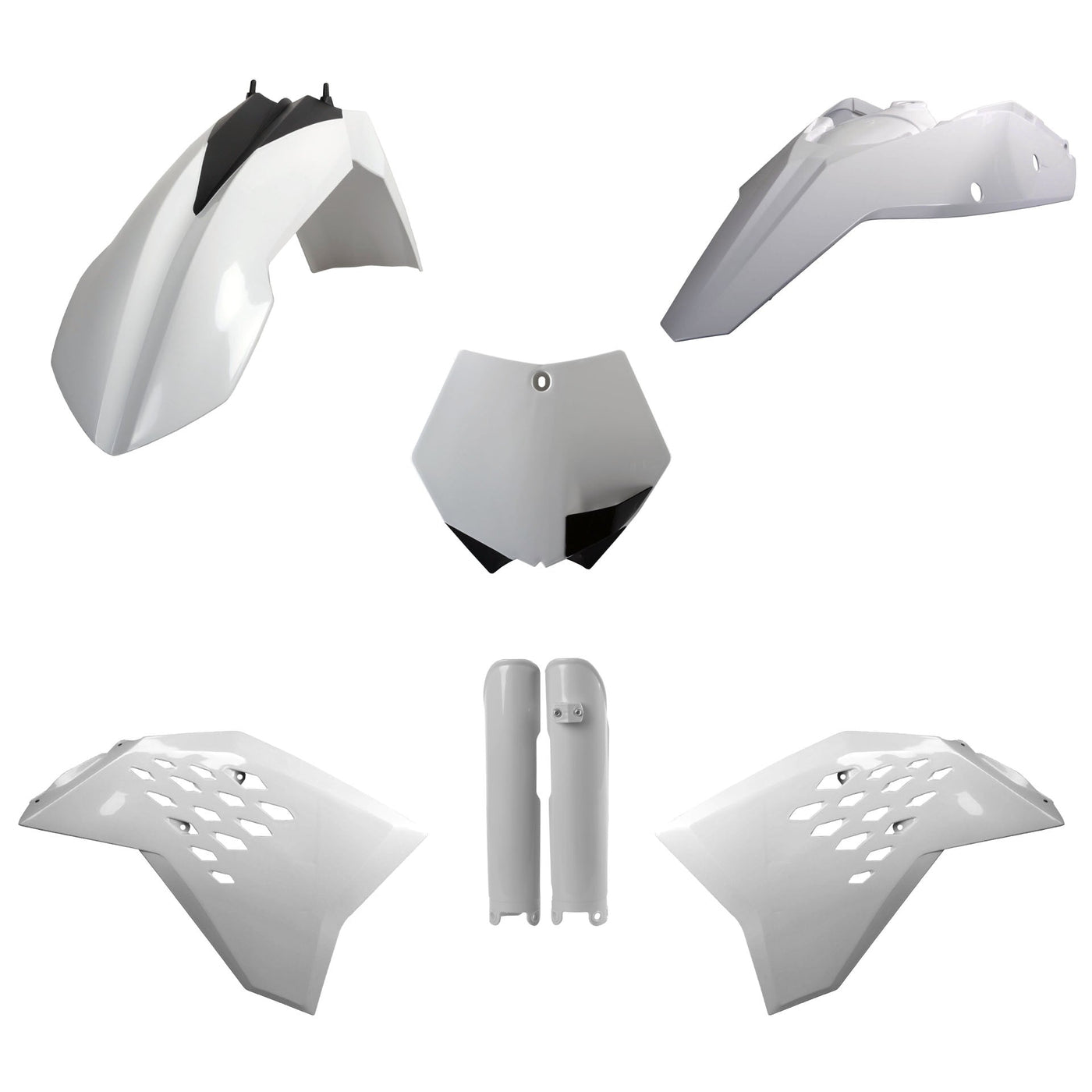 Polisport KTM Plastic Kit with Fork Guards SX SXF 2007 ONLY, White