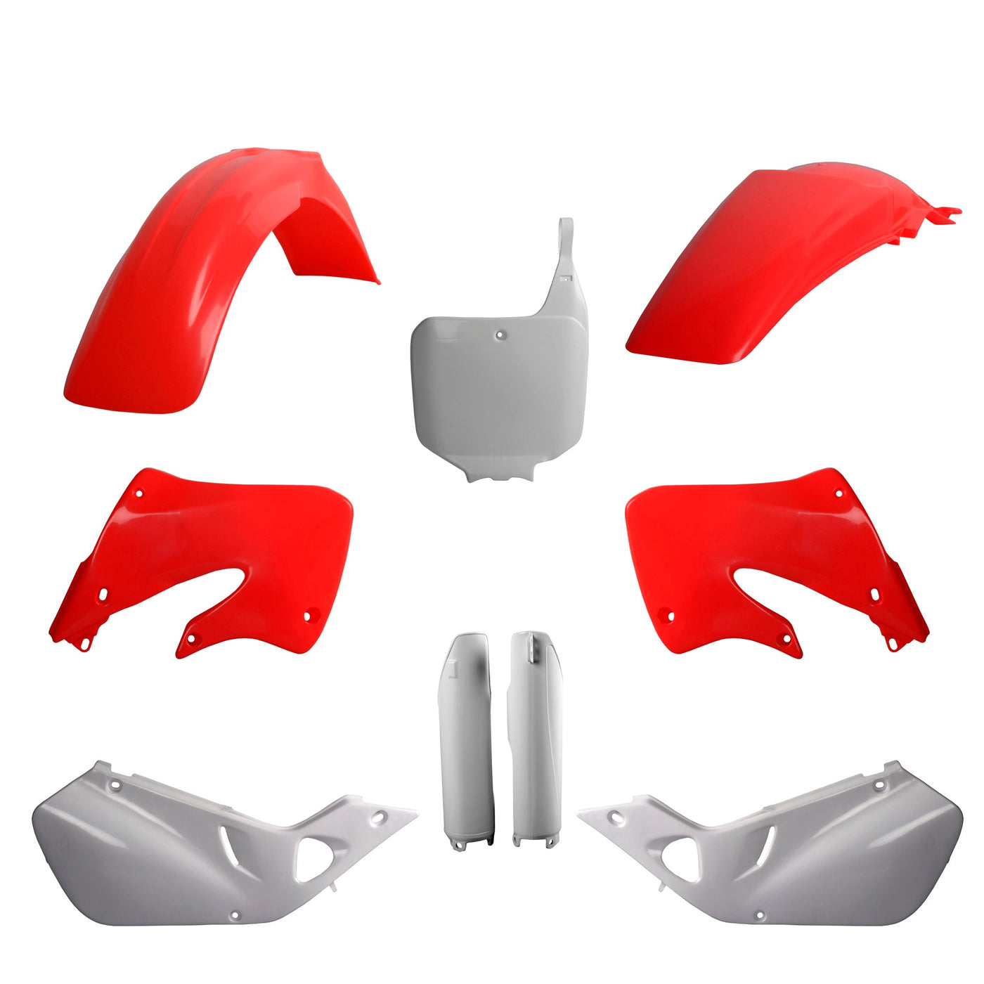 Polisport Honda Plastic Kit with Fork Guards CR 125 1998 - 1999 CR 250 1997 - 99, OEM Red