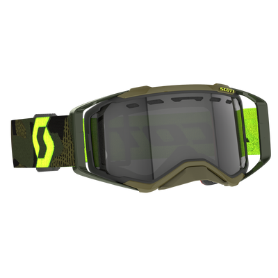 Scott Prospect Enduro Goggle, Kaki Green / Neon Yellow – Light Sensitive