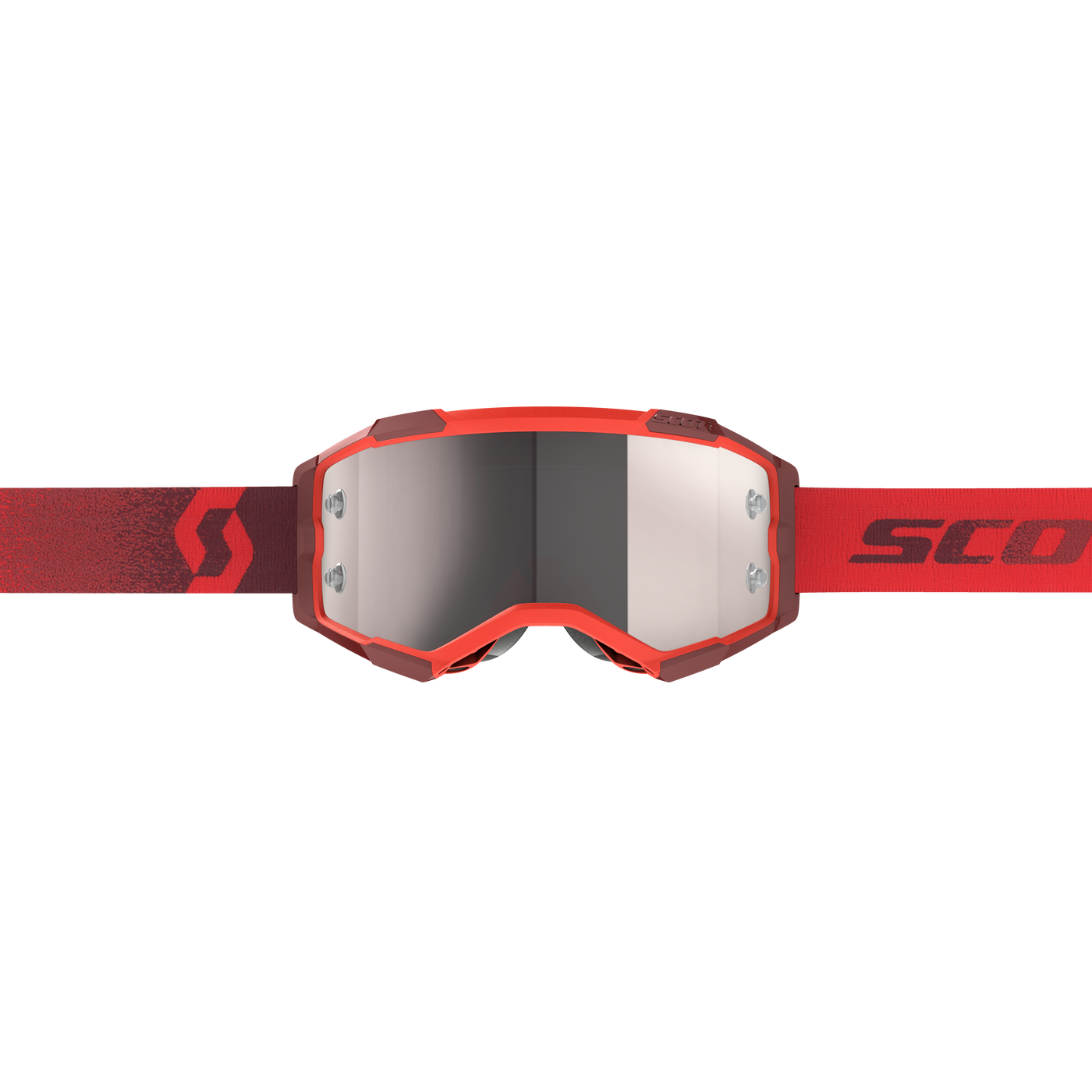 Scott Fury Goggles, Red - Silver Chrome Works Lens