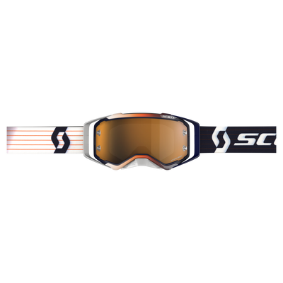 Scott Prospect Amplifier Goggle, Blue / White - Gold Chrome Works Lens