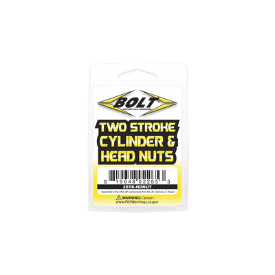 Bolt Motorcycle Hardware Universal 2 stroke cylinder and head nuts