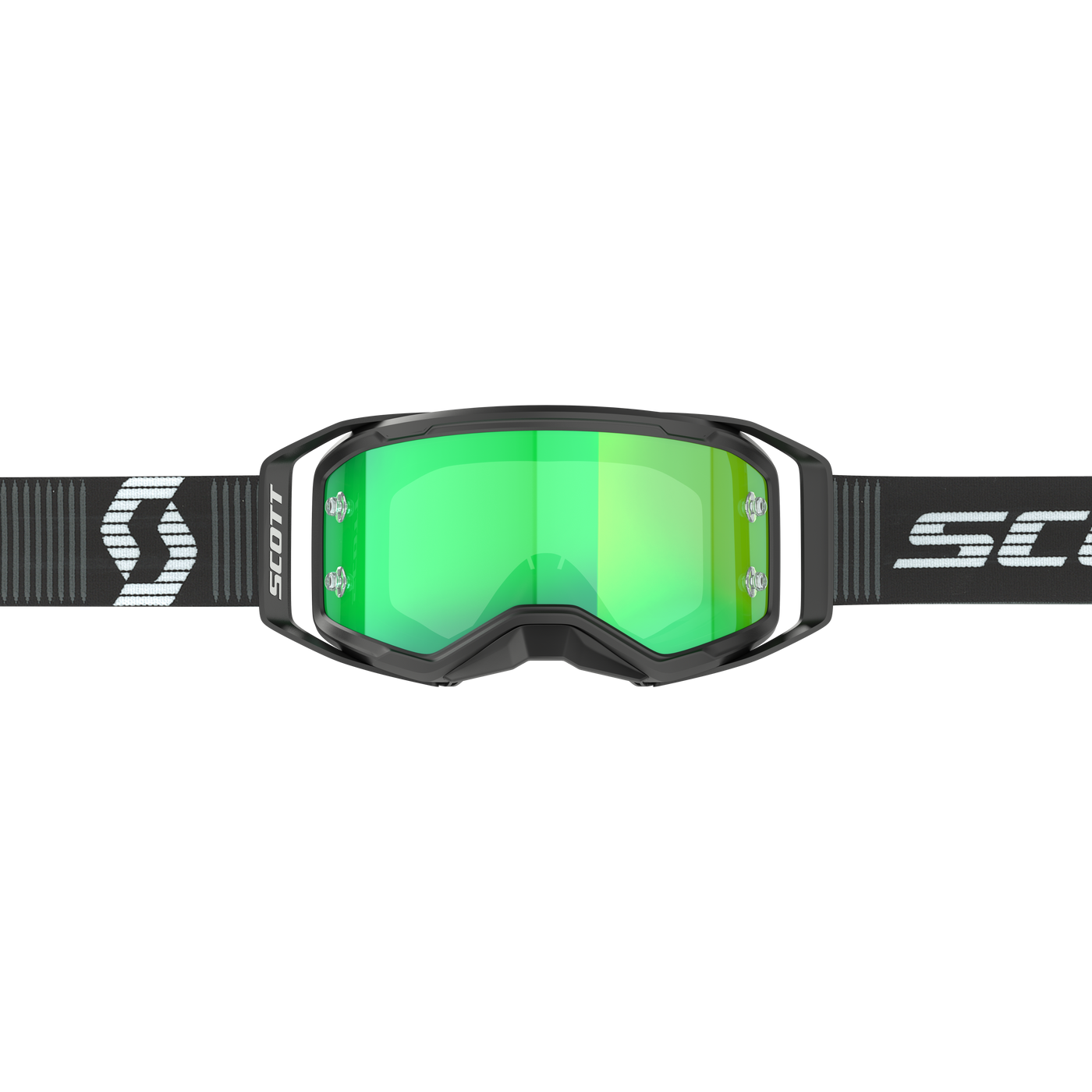 Scott Prospect 2.0 Goggle, Black / White - Green Chrome Works Lens
