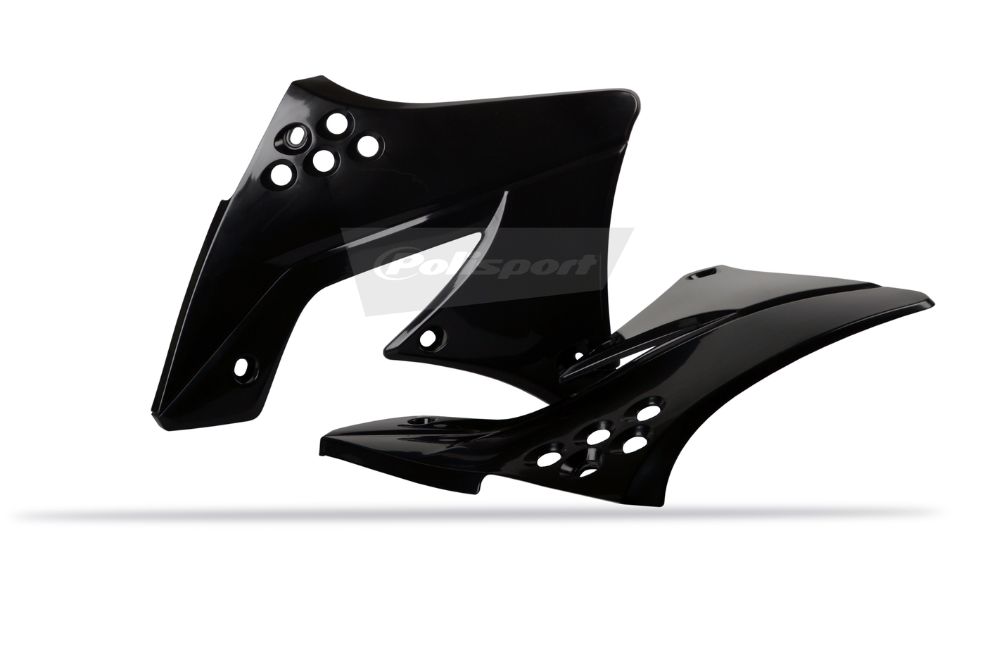 Polisport Kawasaki Radiator Scoops KXF 250 2009 - 2012, Black