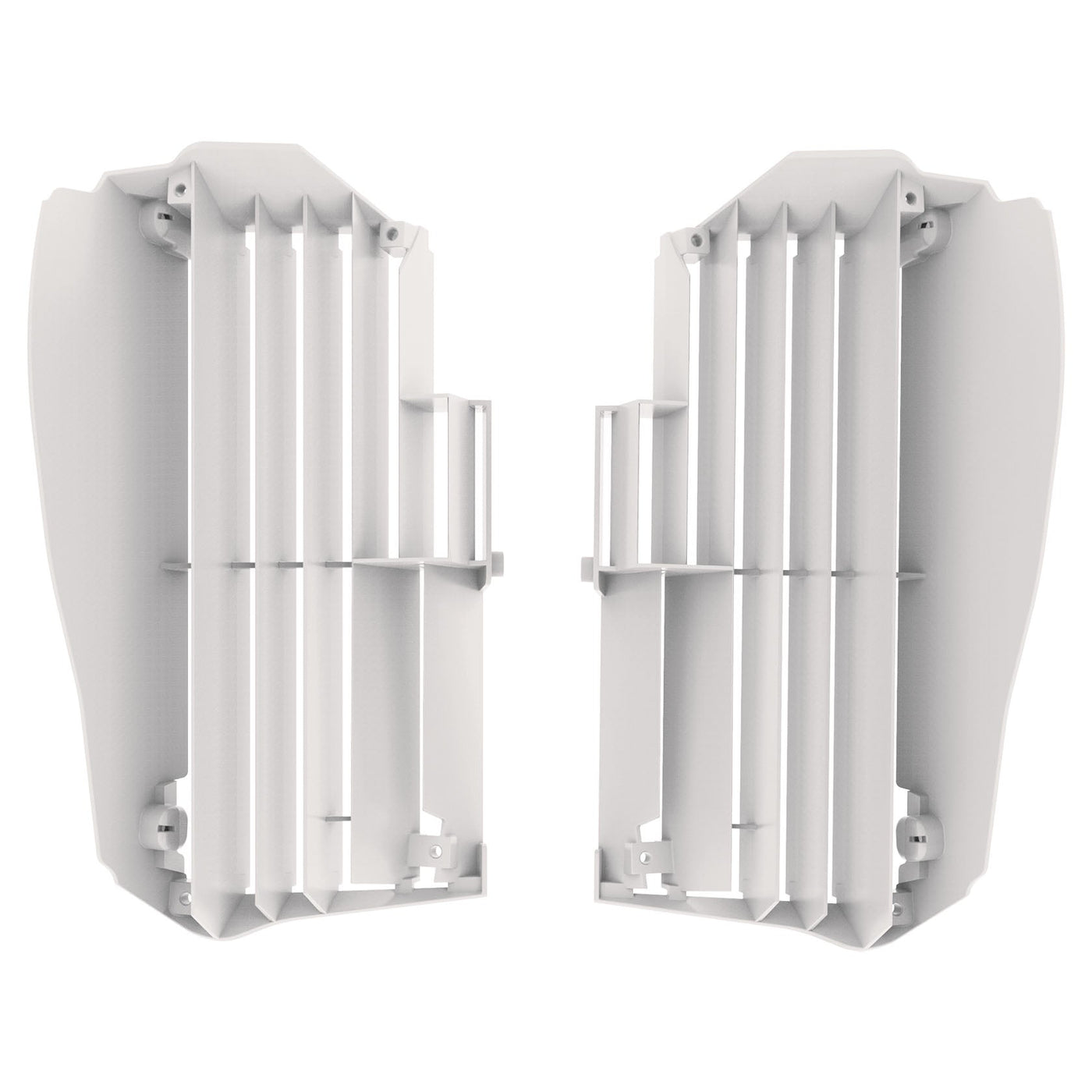 Polisport Yamaha Radiator Louvers YZF 250 2019 - 2022 YZF 450 2018 - 22 WRF 250 YZ 250 FX 20 - 22 WRF 450 YZ 450 FX 19 - 22, White