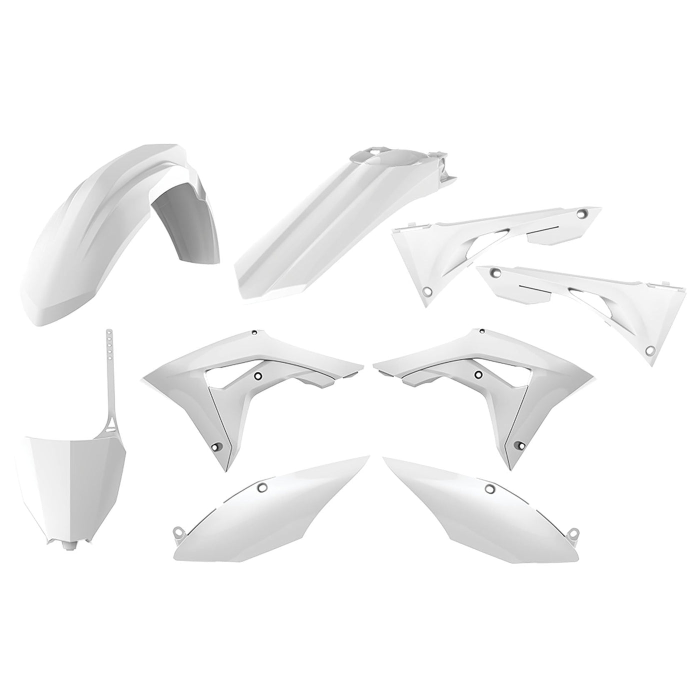 Polisport Honda Plastic Kit CRF 250 R 2018 - 2021 CRF 450 R 2017 - 2020, White