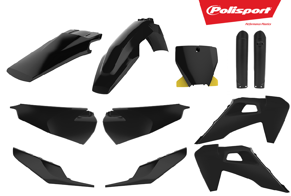 Polisport Husqvarna Plastic Kit TC FC 2019 – 2022, Black