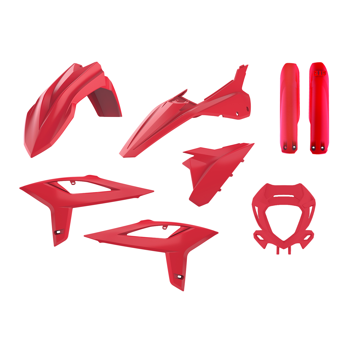 Polisport Beta Plastic Kit RR ENDURO 2020 - 2022, All Red