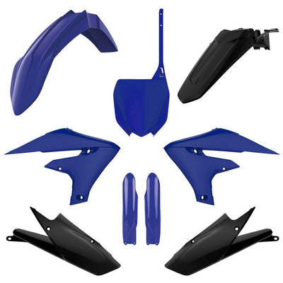 Polisport Yamaha Plastic Kit with Fork Guards YZF 250 2019 - 2023 YZF 450 2018 - 2022, Blue & Black