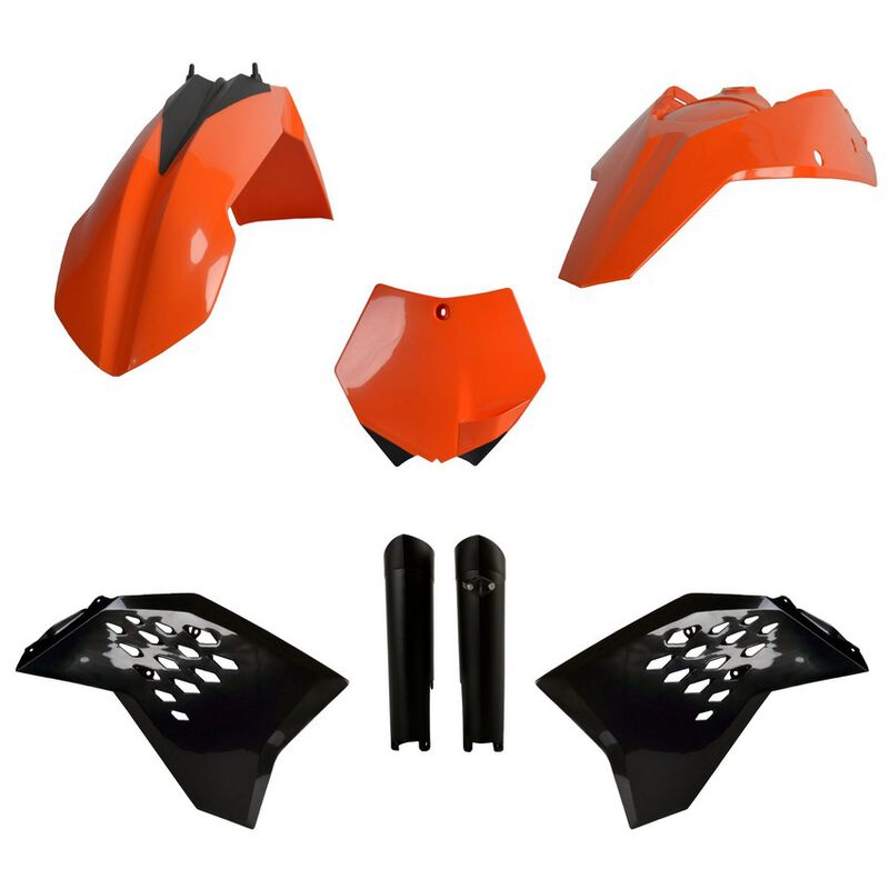 Polisport KTM Plastic Kit with Fork Guards SX SXF 2008 - 2010 EXC EXCF 08 - 2011, OEM