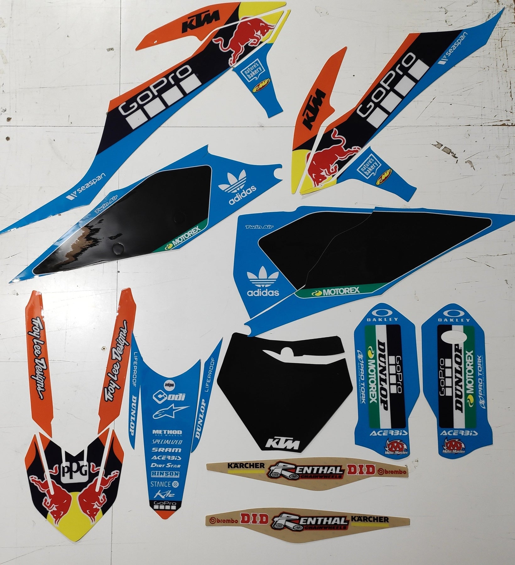 Enjoy Manufacturing KTM Graphics Kit SX SXF 2019 - 2022, Troy Lee