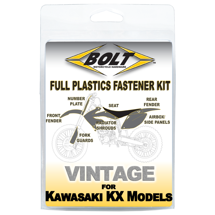 Bolt Motorcycle Hardware Kawasaki Plastics Fastener Bolt Kit KX 125 250 1988 – 1989 KX 500 88 - 2004