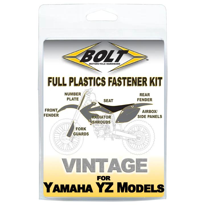 Bolt Motorcycle Hardware Yamaha Plastics Fastener Bolt Kit YZ 125 250 1991 - 1992