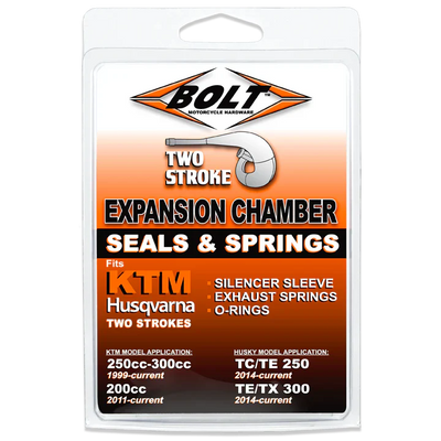 Bolt Motorcycle Hardware KTM Gas Gas Husqvarna 2 Stroke Expansion Chamber Seals & Springs SX MC TC 200 250 300 1999 - 2025
