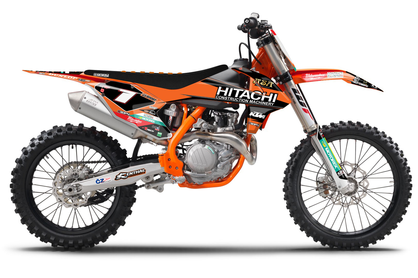 Enjoy Manufacturing KTM Graphics Kit SX 85 2018 - 2022, Hitachi