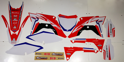 Enjoy Manufacturing Honda Graphics Kit CRF 250 R 2018 - 2021 CRF 450 R 2017 - 2020, HRC