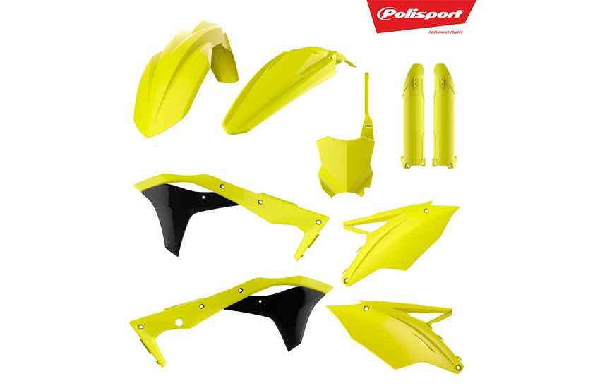 Polisport Kawasaki Plastic Kit KXF 250 2017 - 2020, Neon