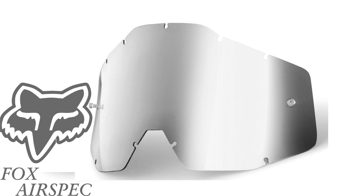 Goggle Shop Fox Airspec / Airspace Mirror Tear off Lens, Mirror Silver