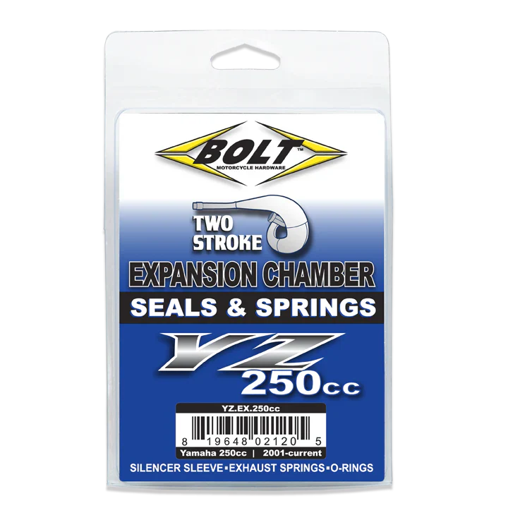 Bolt Motorcycle Hardware Yamaha 2 Stroke Expansion Chamber Seals & Springs YZ 250 2001 - 2025 YZ 250 X 2016 - 25