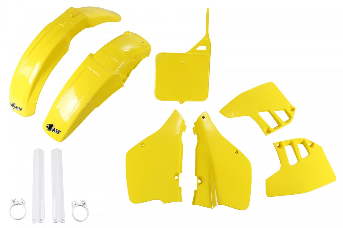 UFO Plastic Kit Suzuki RM 250 1989 - 1991, OEM Yellow