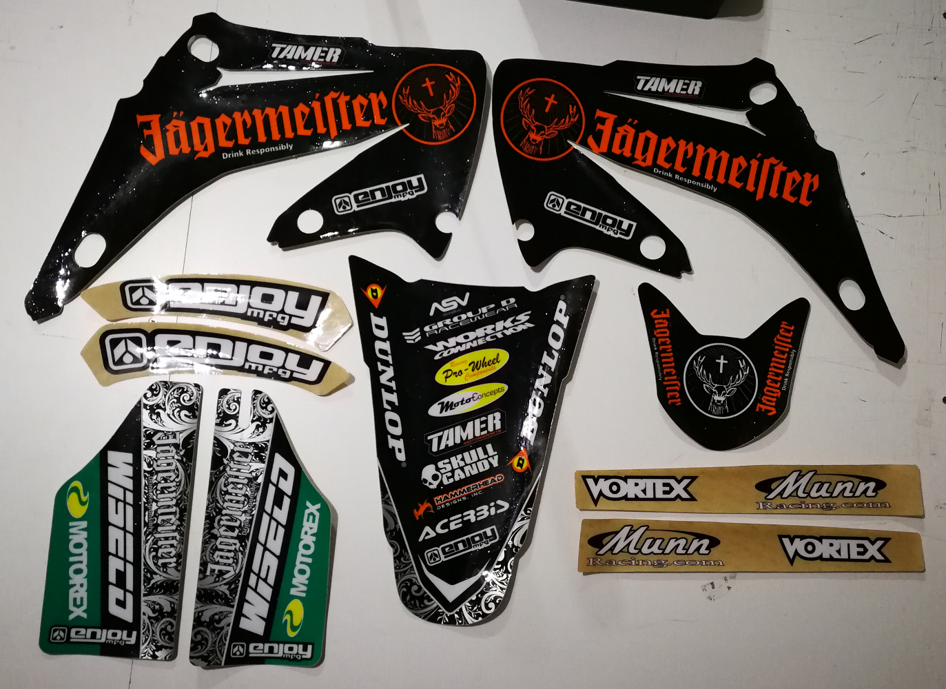 Enjoy Manufacturing Honda Graphics Kit CR 125 CR 250 2002 - 2007, Jagermeister