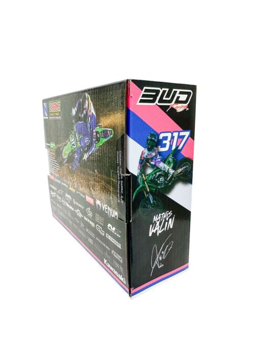 New Ray Toys 1:12 Mathis Valin #317 Bud Racing Kawasaki KXF Toy Model